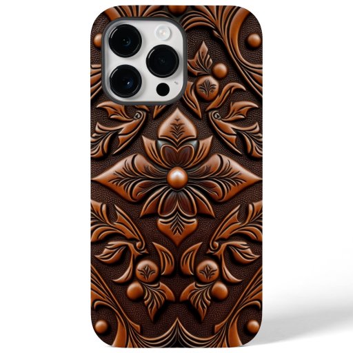 Tooled Leather Design Case-Mate iPhone 14 Pro Max Case