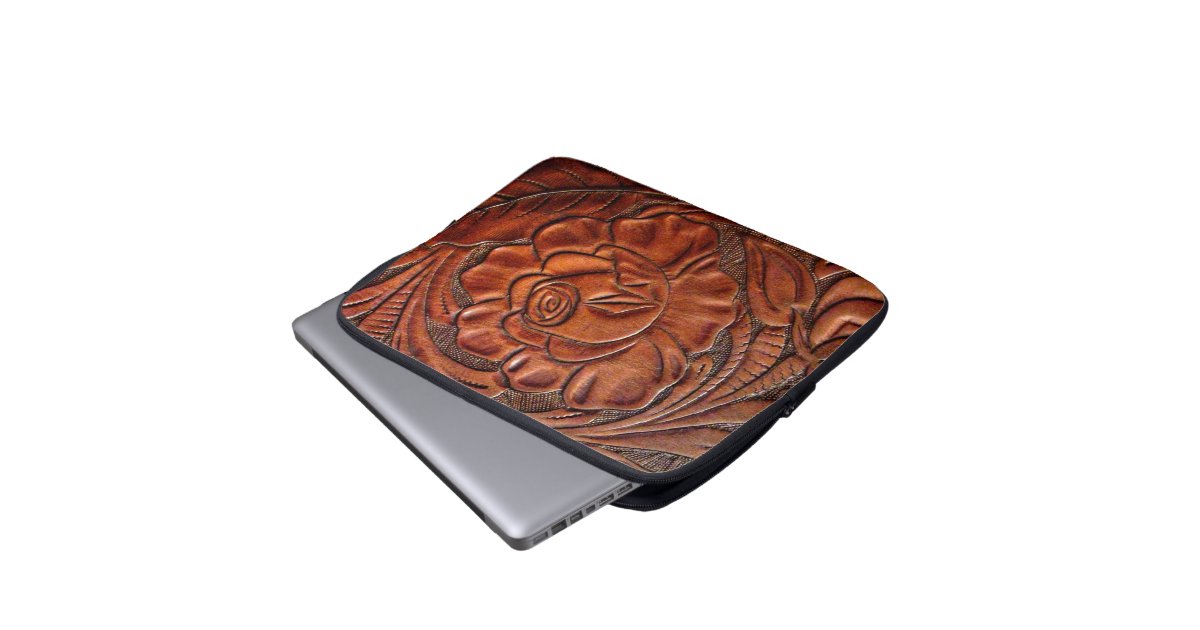 Tooled Leather Laptop Sleeve 13 Inch Zazzle