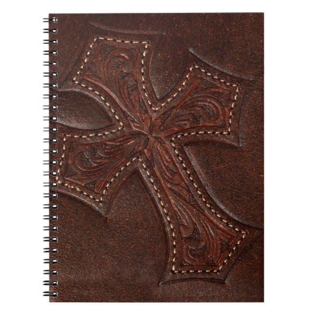 Tooled leather pattern Notebook (Front)