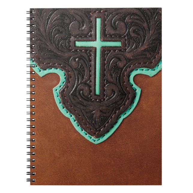 Tooled leather pattern Notebook (Front)