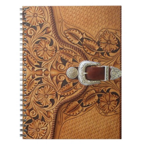 Tooled leather pattern Notebook