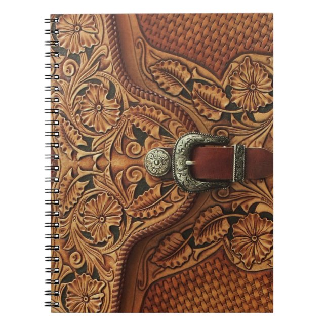Tooled leather pattern Notebook (Front)
