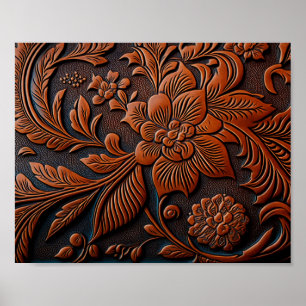 Tooled Leather Poster