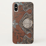 Tooled Leather Texture Iphone Case at Zazzle