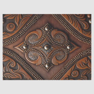 Tooled Leather Tissue Paper