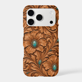 Tooled & Turquoise Western iPhone Case