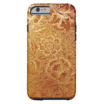 Tooled Western Leather Southwestern Amber Brown Tough Iphone 6 Case by SterlingMoon at Zazzle