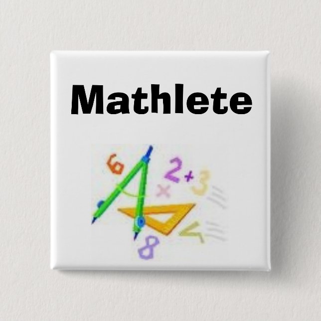 tools 1, Mathlete Pinback Button (Front)