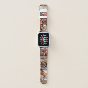 Tools Antique Rustic Red Man Tool Apple Watch Band