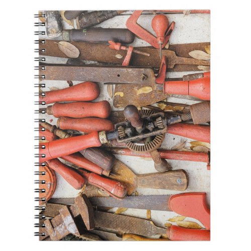 Tools Antique Rustic Red Man Tool Notebook