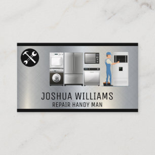 Tools   Appliances Repairman Business Card