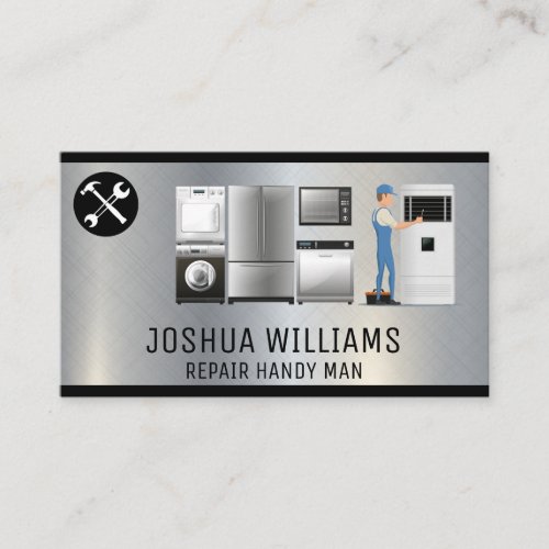 Tools  Appliances Repairman Business Card
