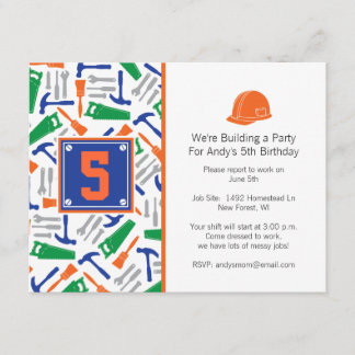 Tools Birthday Invitation