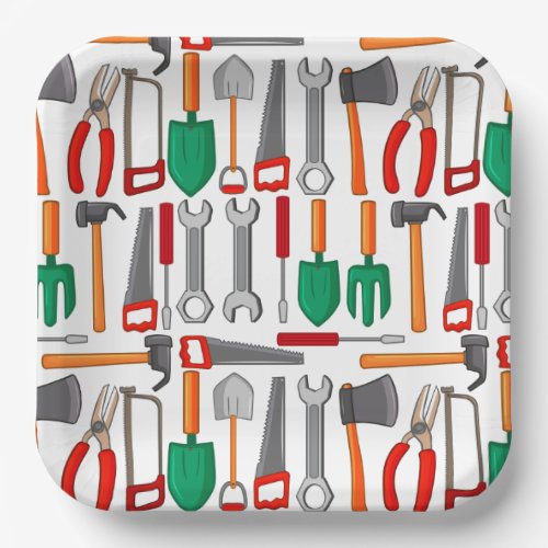 Tools Birthday Party Masculine Paper Plates