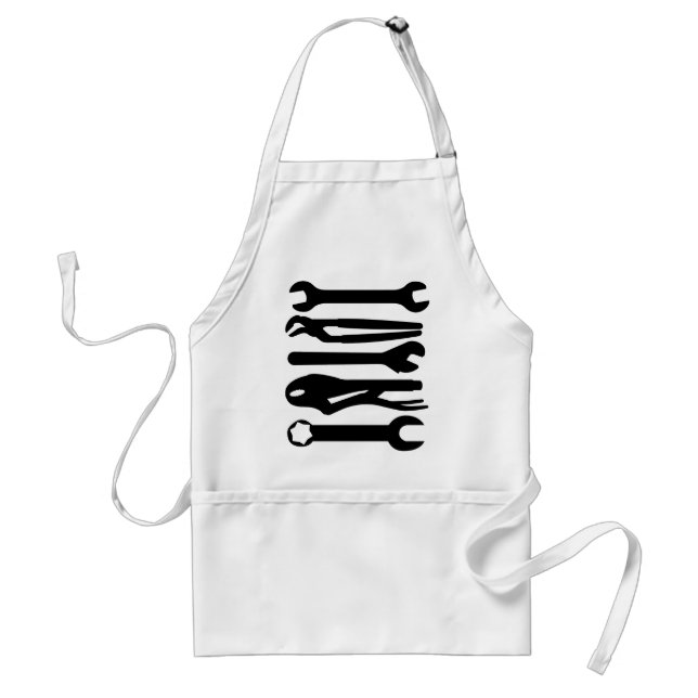 Tools - Black Adult Apron (Front)