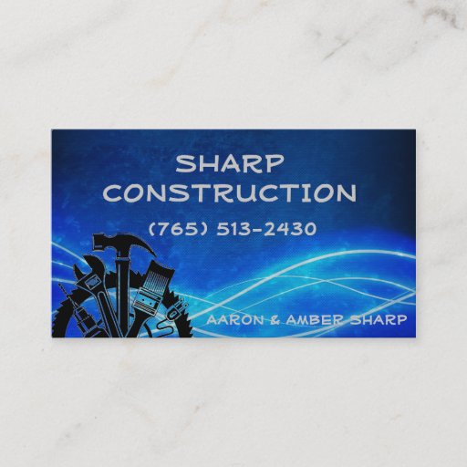 Customizable Tools Business Card