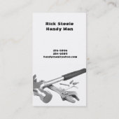 Tools Business Card (Back)