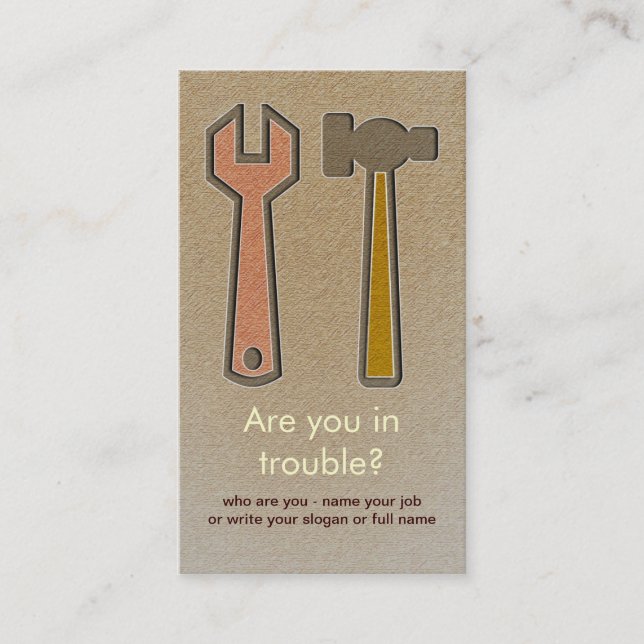 tools business card (Front)