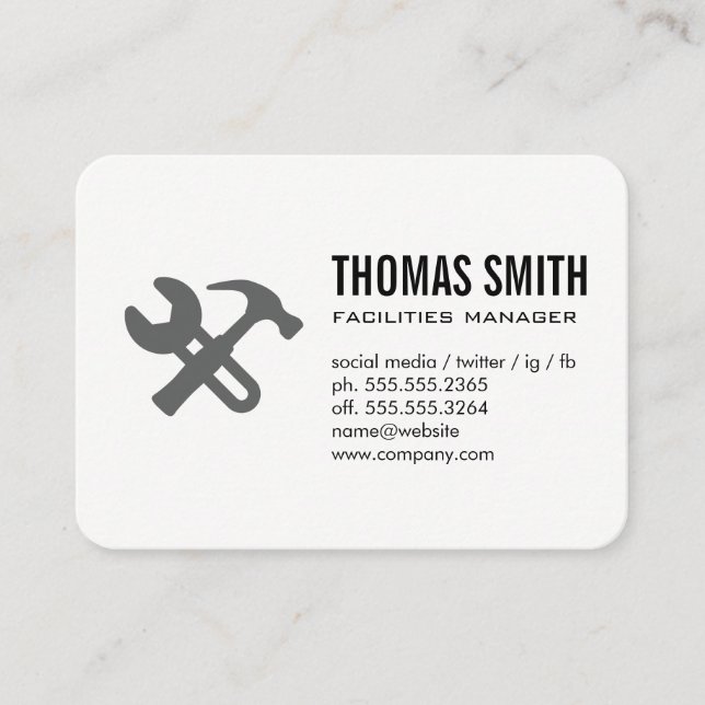 Tools Business Card (Front)