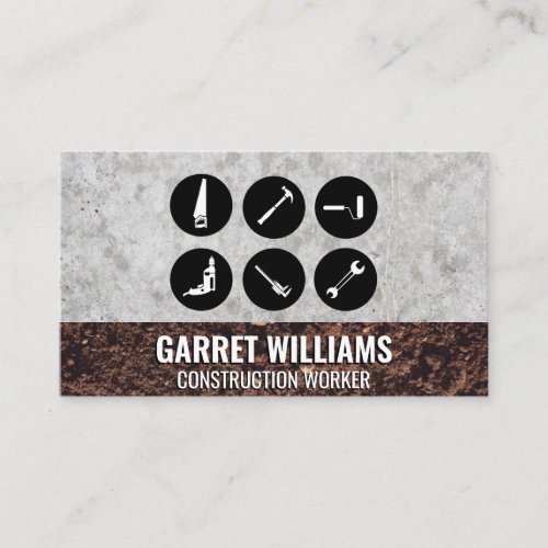 Tools  Construction Business Card