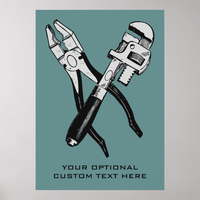 TOOLS custom color and text poster (Front)