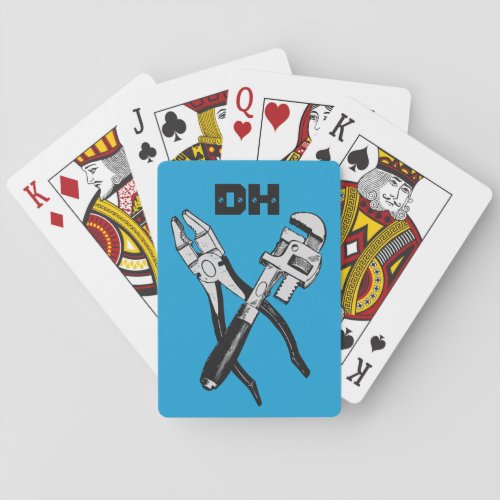 TOOLS custom monogram  color playing cards