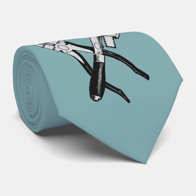 TOOLS custom monogram & color tie (Rolled)