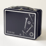 Tools Dad Mechanic Metal Lunchbox at Zazzle