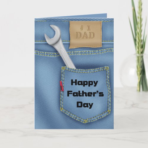 Tools Fathers Day Greeting Card