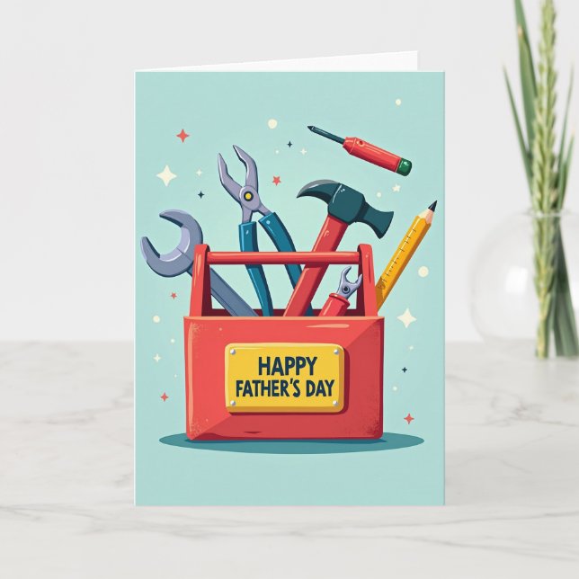 Tools For A Super Fathers Day Card (Front)