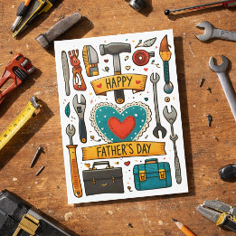 Tools for Dad Father's Day AI-art  Card