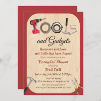 Tools & Gadgets Honey Do Shower Invitation
