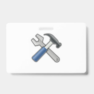 Tools, Hammer and Wrench Badge