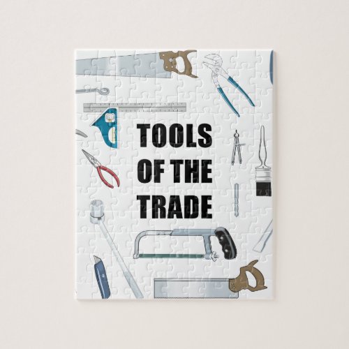 Tools of the trade Hardware used by handyman Jigsaw Puzzle