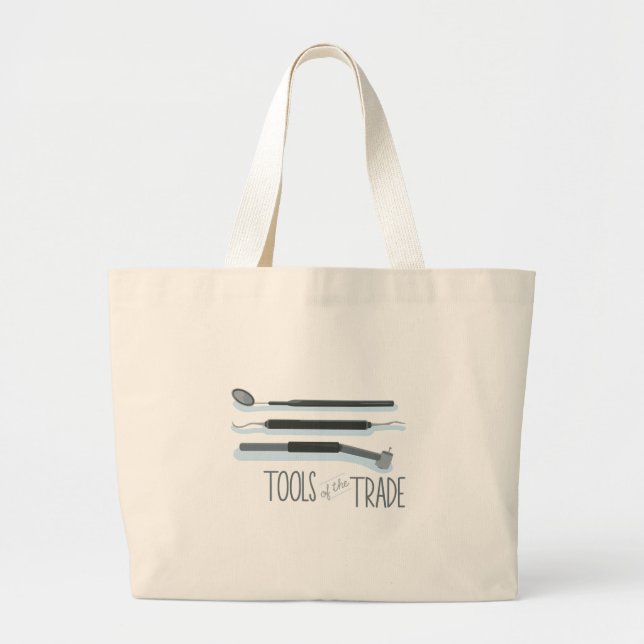 Tools of the Trade Large Tote Bag (Front)