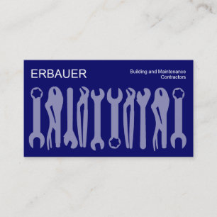 Tools of the Trade - Shades of Blue Business Card