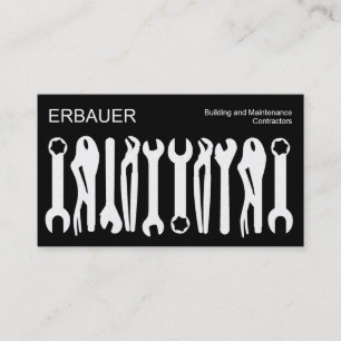 Tools of the Trade - White on Black (Gold) Business Card