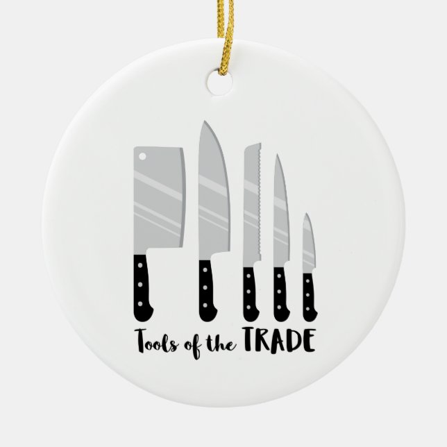 Tools Of Trade Ceramic Ornament (Front)