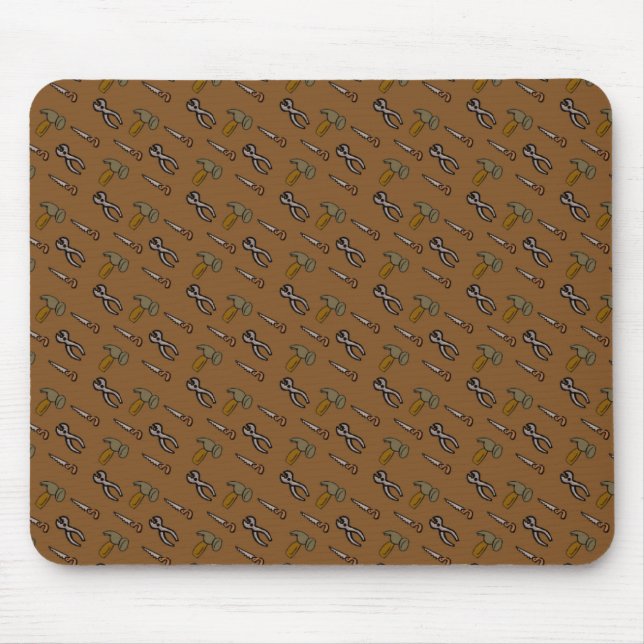 Tools Pattern Mouse Pad (Front)