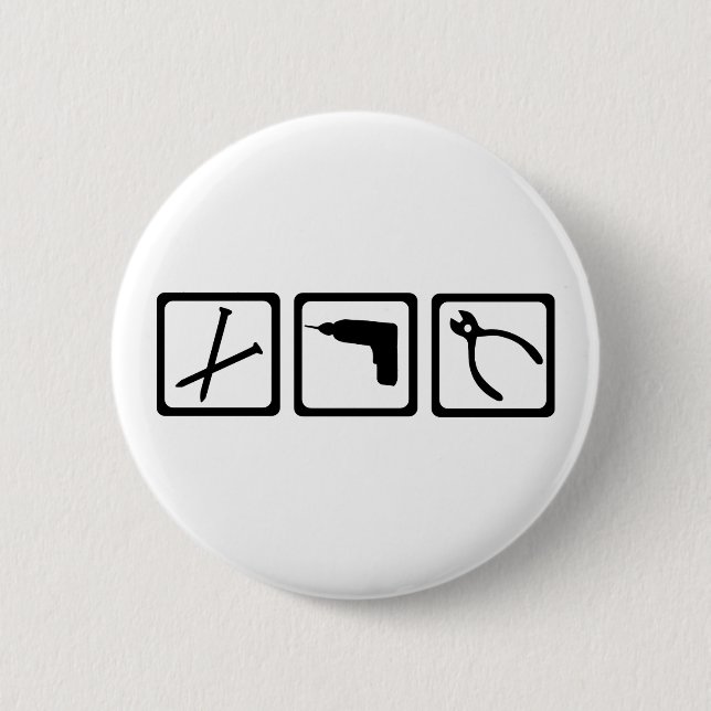 Tools Pinback Button (Front)