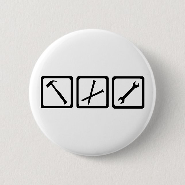 Tools Pinback Button (Front)