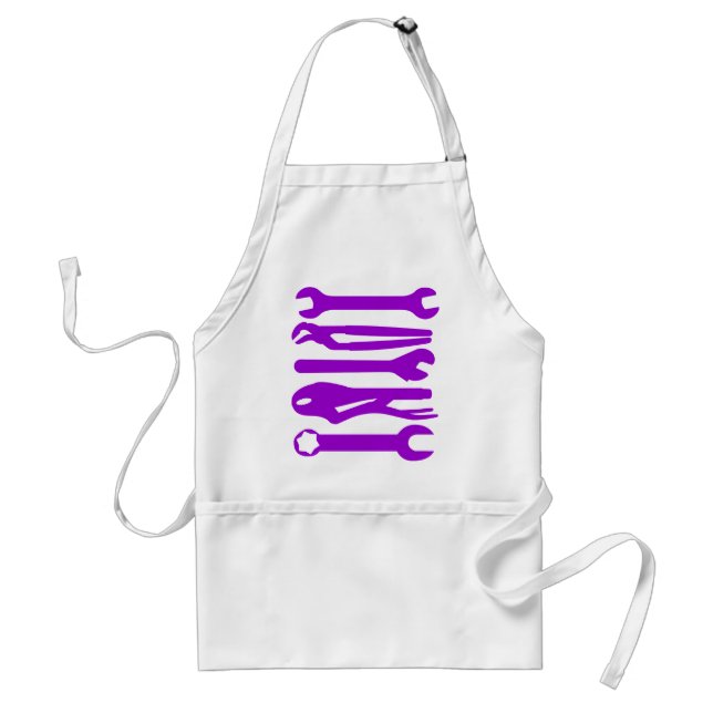 Tools - Purple Adult Apron (Front)