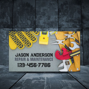 Tools Repair Maintenance Construction Handyman Business Card