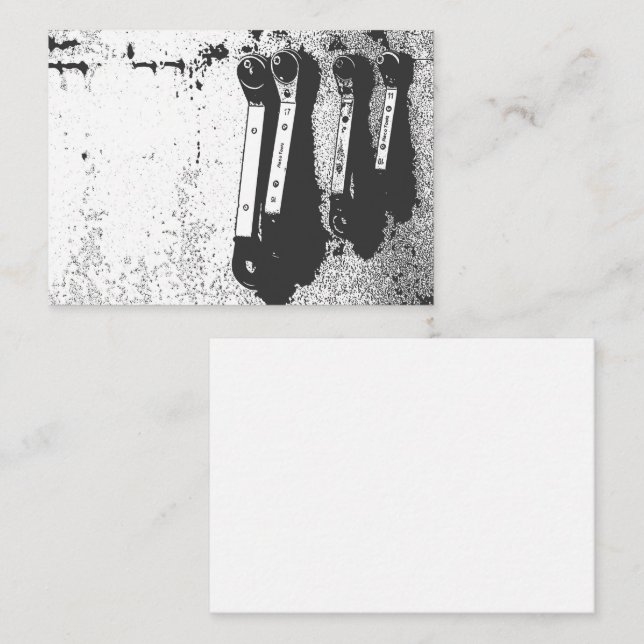 Tools Spanners Mechanical Industrial Feel Enclosure Card (Front/Back)