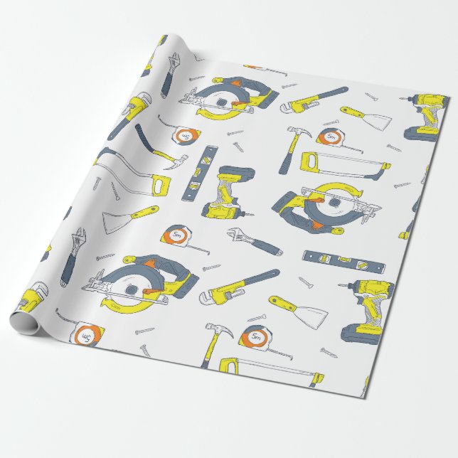 Tools Wrapping paper (Unrolled)