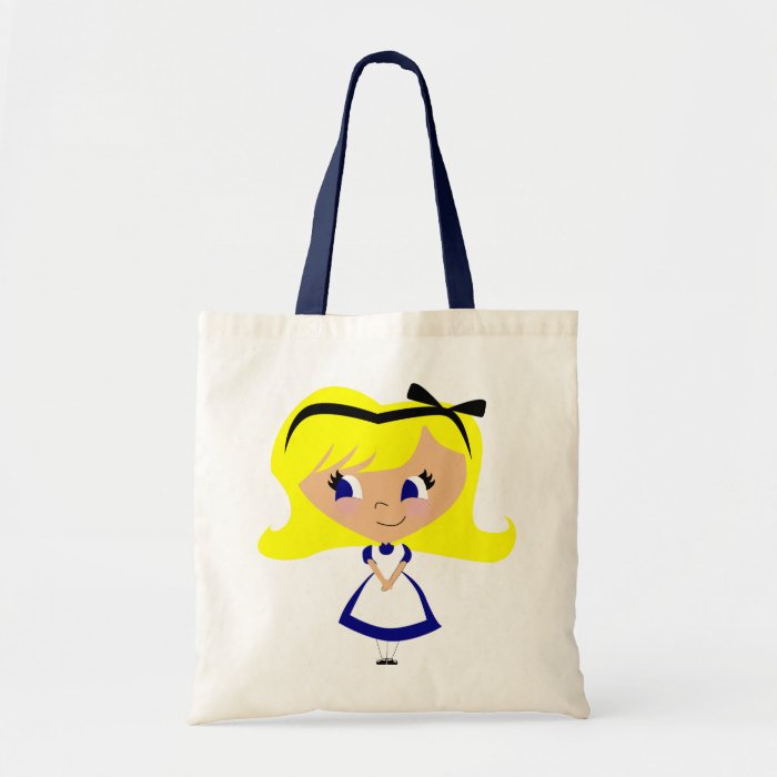 Toon Alice   Alice's Adventures in Wonderland Tote Bag