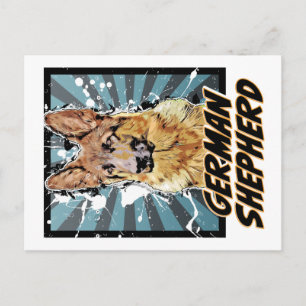 Toon Dogs: German Shepherd Postcard