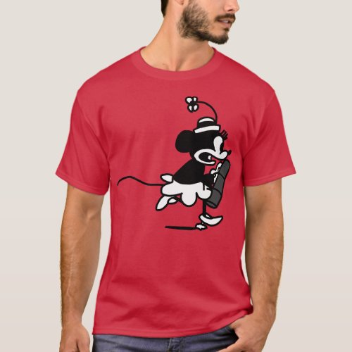 toon Girl Mouse in Steamboat 1928 T_Shirt