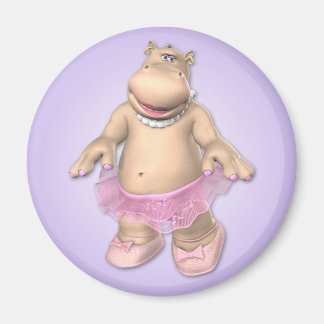 Toon Hippo Magnet