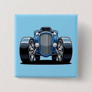 Toon Hotrod Art Button